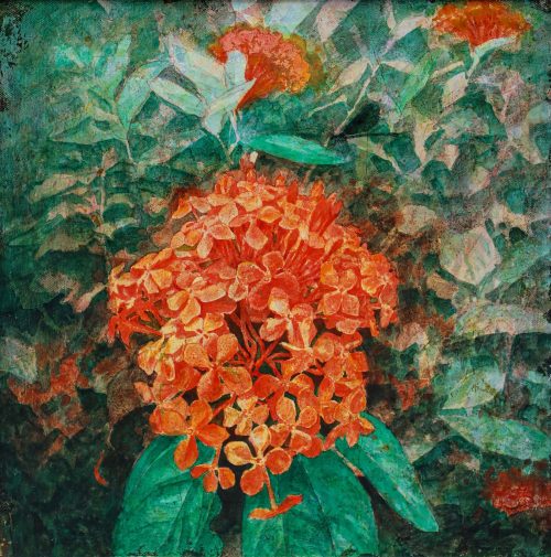 Đóa Mẫu Đơn - Tranh Sơn Mài Nghệ Thuật của Họa Sĩ Hoàng Hoàn