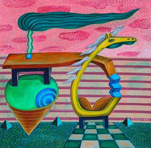 Hóa Thân - Tranh sơn dầu nghệ thuật của Họa Sĩ Hà Huy Hiệp