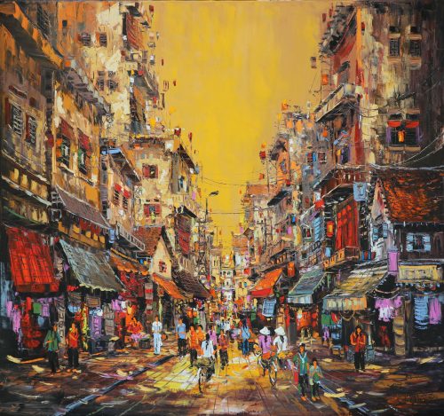 Hoàng Hôn II Quà Tặng Tranh Sơn Dầu Họa Sĩ Giáp Văn Tuấn
