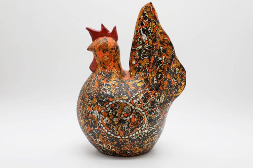 Kim Kê V - Tượng Gà Sơn Mài Của Họa Sĩ Nguyễn Tấn Phát (5)