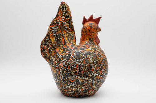 Kim Kê V - Tượng Gà Sơn Mài Của Họa Sĩ Nguyễn Tấn Phát (5)