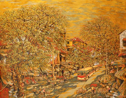 LENG KENG V - Tranh sơn mài nghệ thuật của hoạ sĩ Nguyễn Hồng Giang