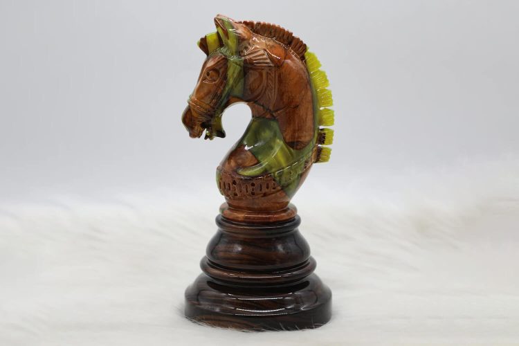 Quân Mã Trang Trí Siêu Lớn Keo Resin & Gỗ (2)
