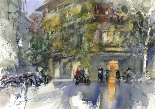 Số 1 Đinh Liệt - Quà Tặng Tranh Nghệ Thuật Màu Nước Họa Sĩ Minh Đàm