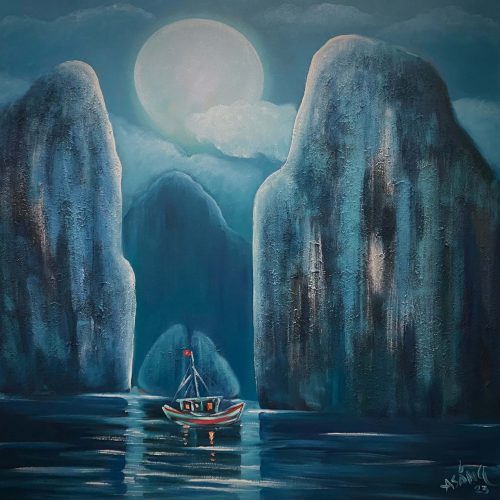 Thinh Không - Quà Tặng Tranh Sơn Dầu của Họa Sĩ Hoàng A Sáng