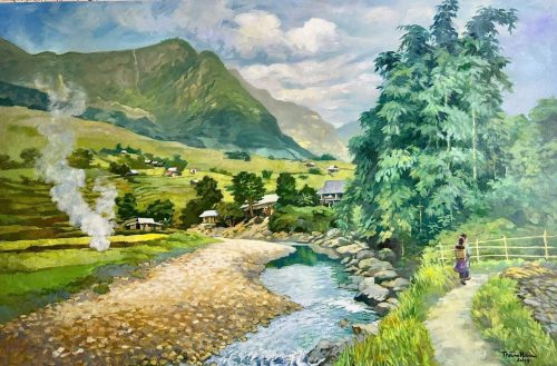 Tình Ca Tây Bắc - Tranh Sơn Dầu Phong Cảnh của Họa Sĩ Trần Năm
