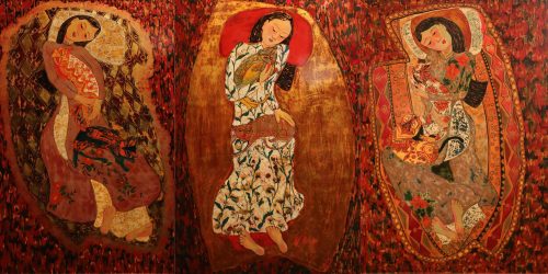 Tổ Ấm (3 tấm) - Quà Tặng Tranh Son Mài Của Họa Sĩ Ngô Bá Công