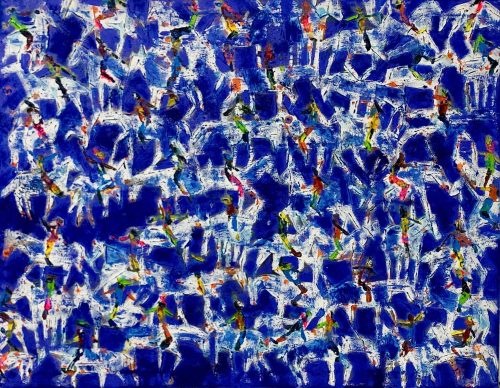 Tụ II - Tranh Sơn Dầu của Họa Sĩ Nguyễn Phan Bách