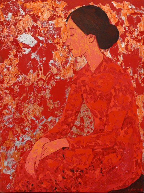 Tương Tư II - Tranh Sơn Mài của Họa Sĩ Hoàng Hoàn
