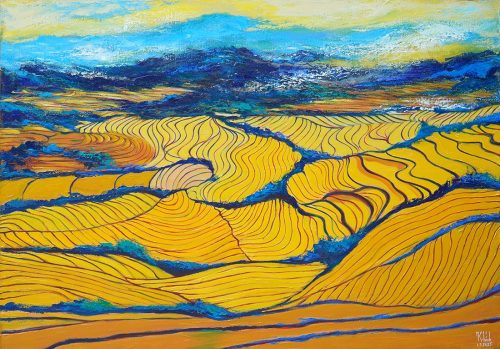 Chiều Vàng - Quà Tặng Tranh Sơn Dầu Của Họa Sĩ Minh Chính