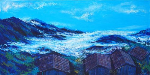Thiên Đường Mây Tà Xùa - Quà Tặng Tranh Sơn Dầu Của Họa Sĩ Minh Chính