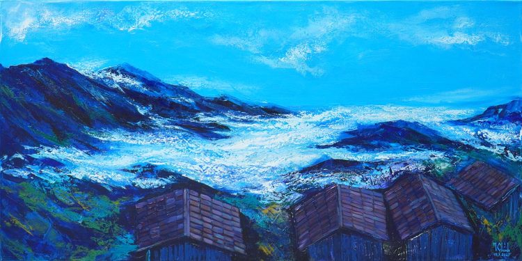 Thiên Đường Mây Tà Xùa - Quà Tặng Tranh Sơn Dầu Của Họa Sĩ Minh Chính