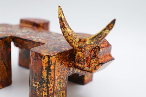 Tứ Trụ Ngưu - Quà tặng tượng sơn mài bởi họa sĩ Nguyễn Tấn Phát